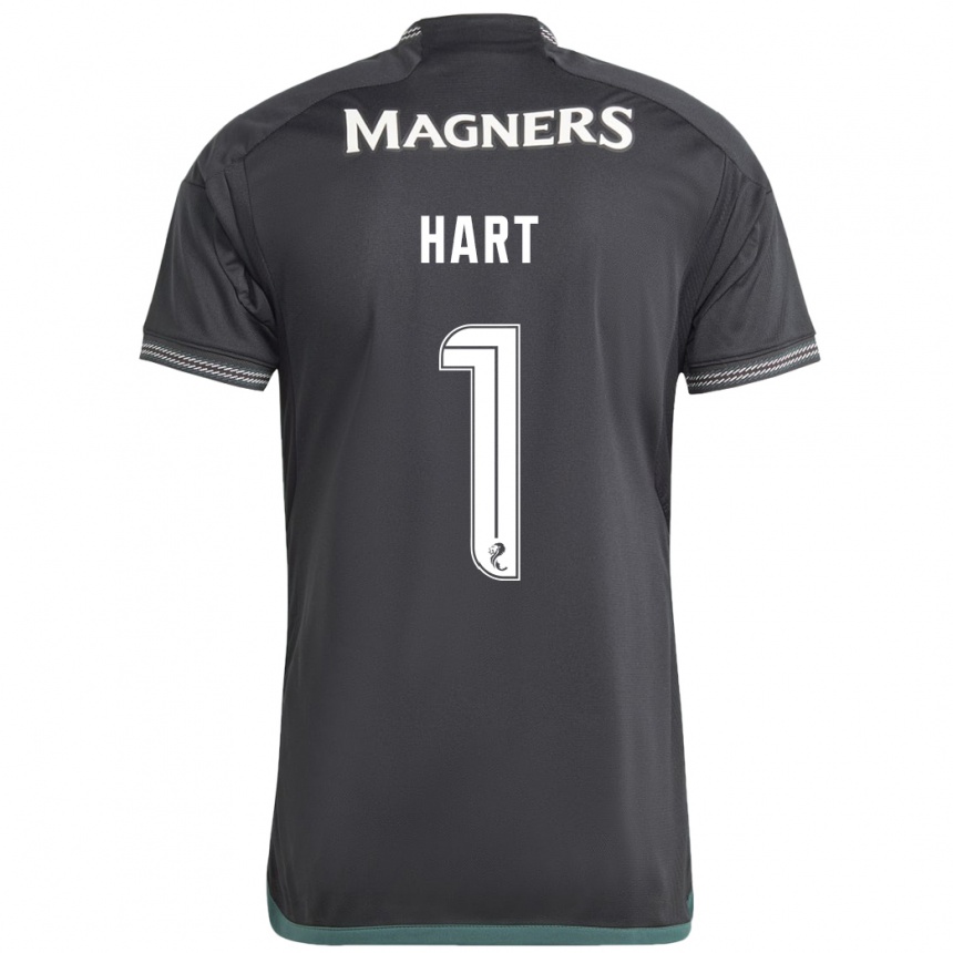 Women Football Joe Hart #1 Black Away Jersey 2023/24 T-Shirt Canada