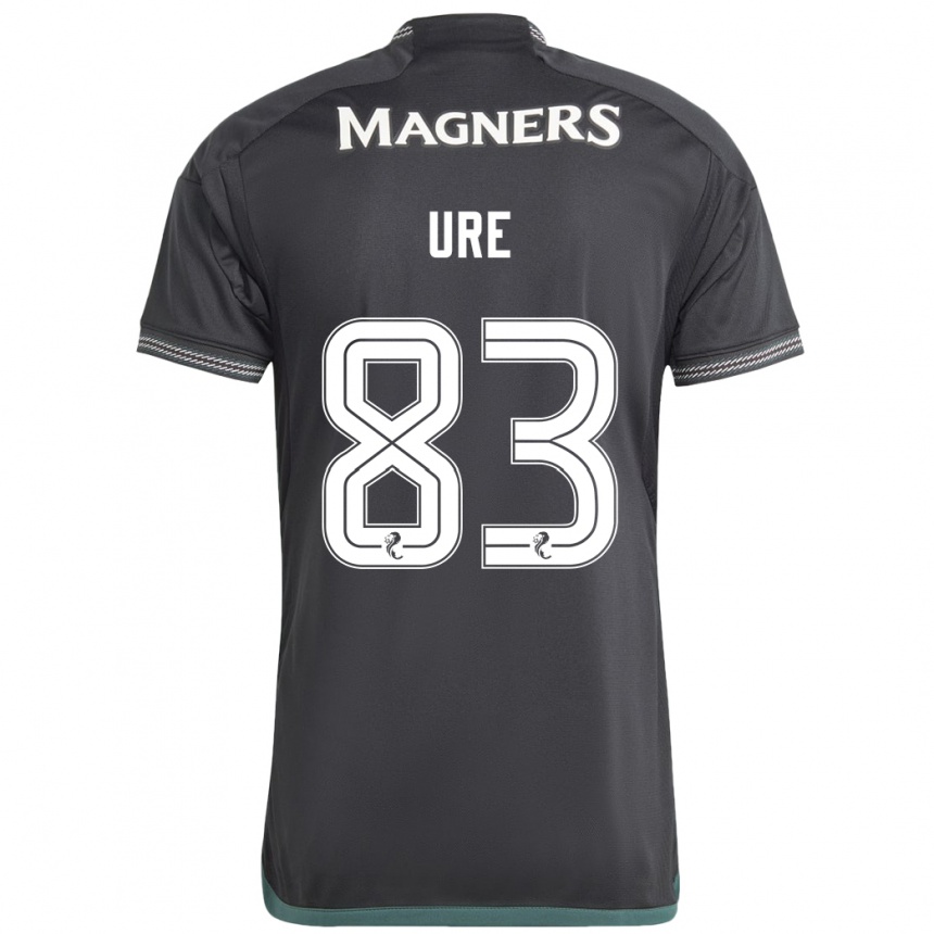 Women Football Kyle Ure #83 Black Away Jersey 2023/24 T-Shirt Canada