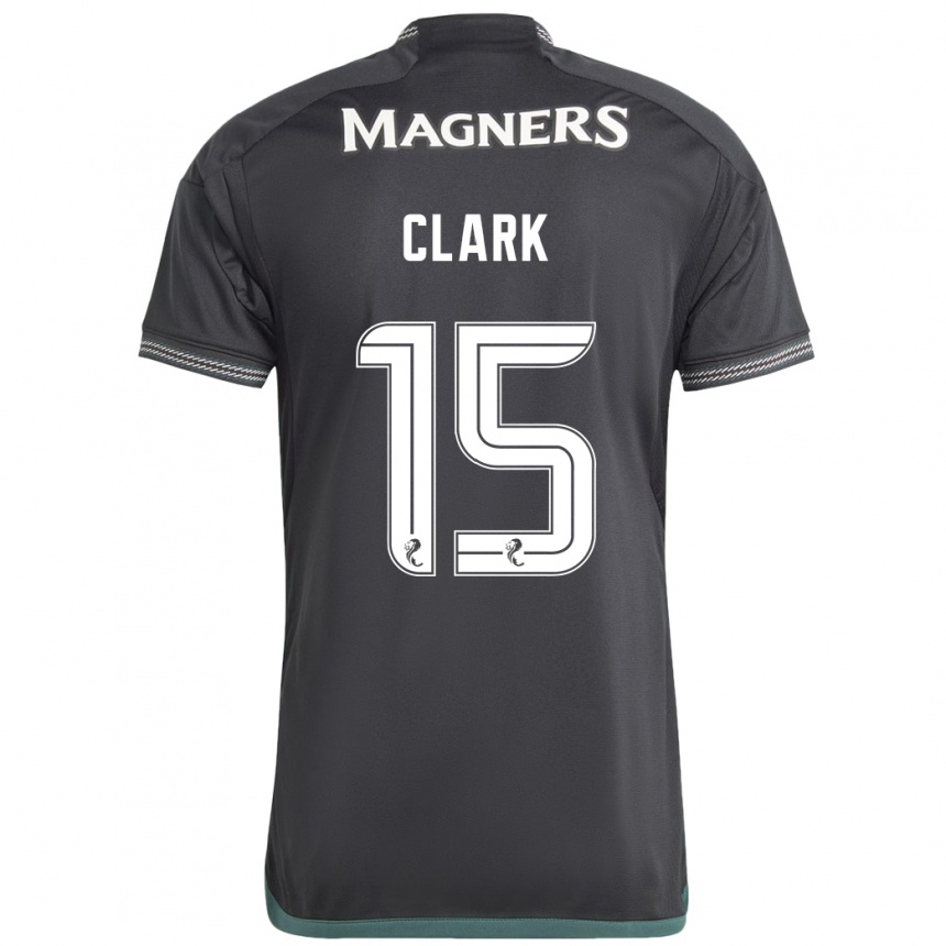 Women Football Kelly Clark #15 Black Away Jersey 2023/24 T-Shirt Canada