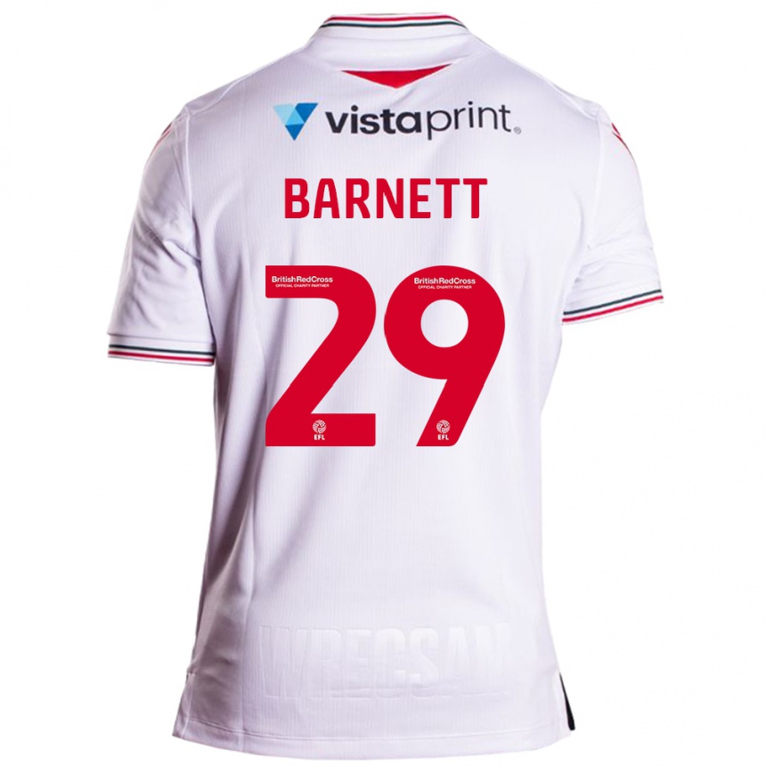 Women Football Ryan Barnett #29 White Away Jersey 2023/24 T-Shirt Canada