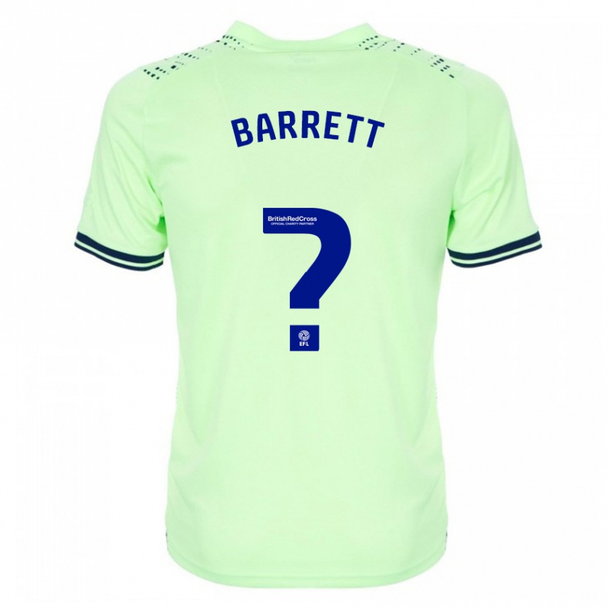 Women Football Josh Barrett #0 Navy Away Jersey 2023/24 T-Shirt Canada