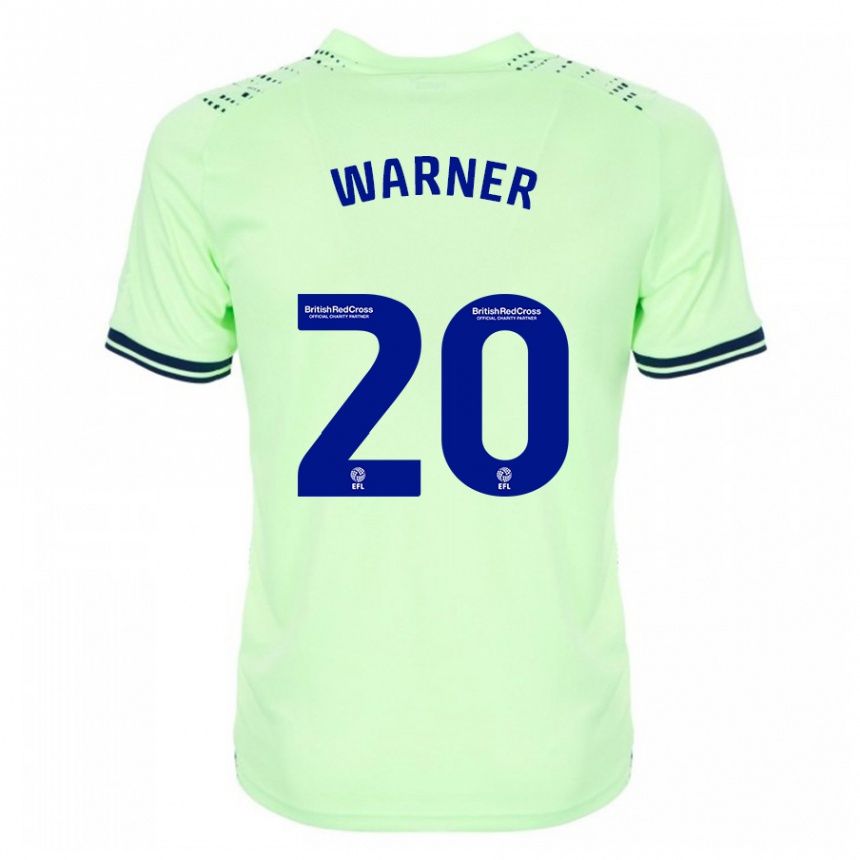 Women Football Phoebe Warner #20 Navy Away Jersey 2023/24 T-Shirt Canada