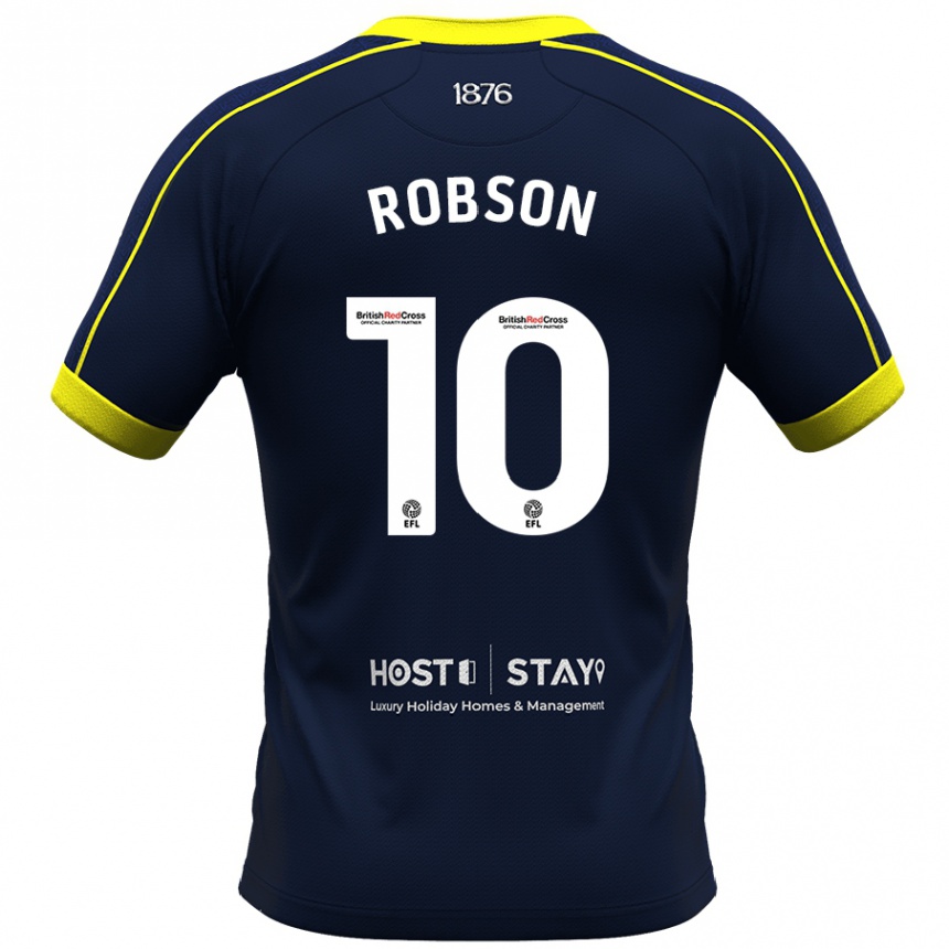 Women Football Lauren Robson #10 Navy Away Jersey 2023/24 T-Shirt Canada