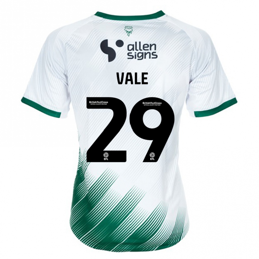 Women Football Jack Vale #29 White Away Jersey 2023/24 T-Shirt Canada