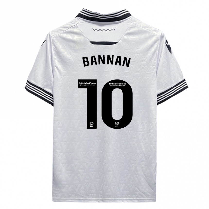 Women Football Barry Bannan #10 White Away Jersey 2023/24 T-Shirt Canada