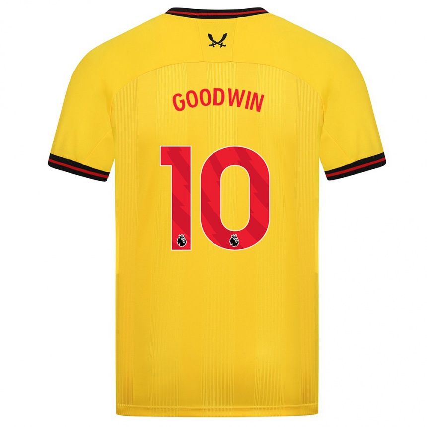 Women Football Isobel Goodwin #10 Yellow Away Jersey 2023/24 T-Shirt Canada