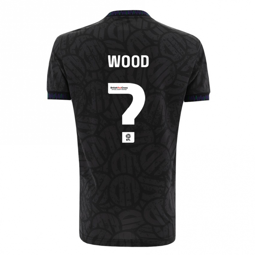 Women Football Callum Wood #0 Black Away Jersey 2023/24 T-Shirt Canada