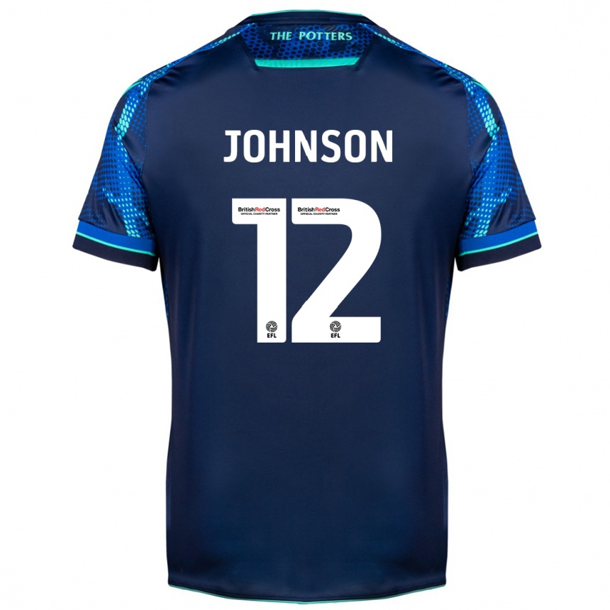 Women Football Daniel Johnson #12 Navy Away Jersey 2023/24 T-Shirt Canada