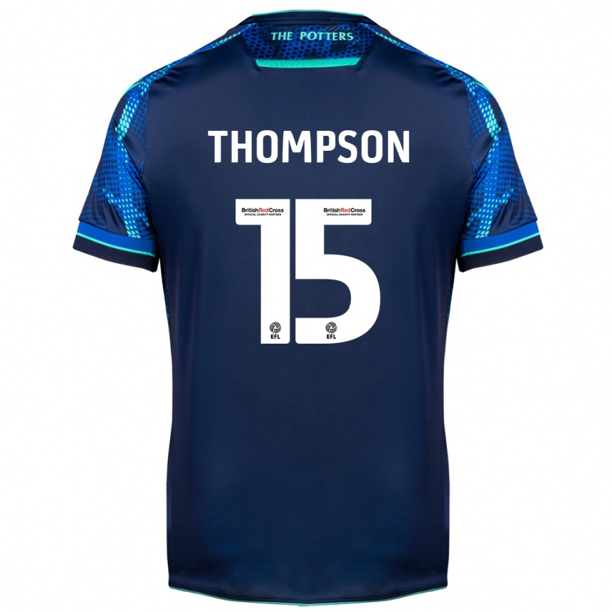 Women Football Jordan Thompson #15 Navy Away Jersey 2023/24 T-Shirt Canada