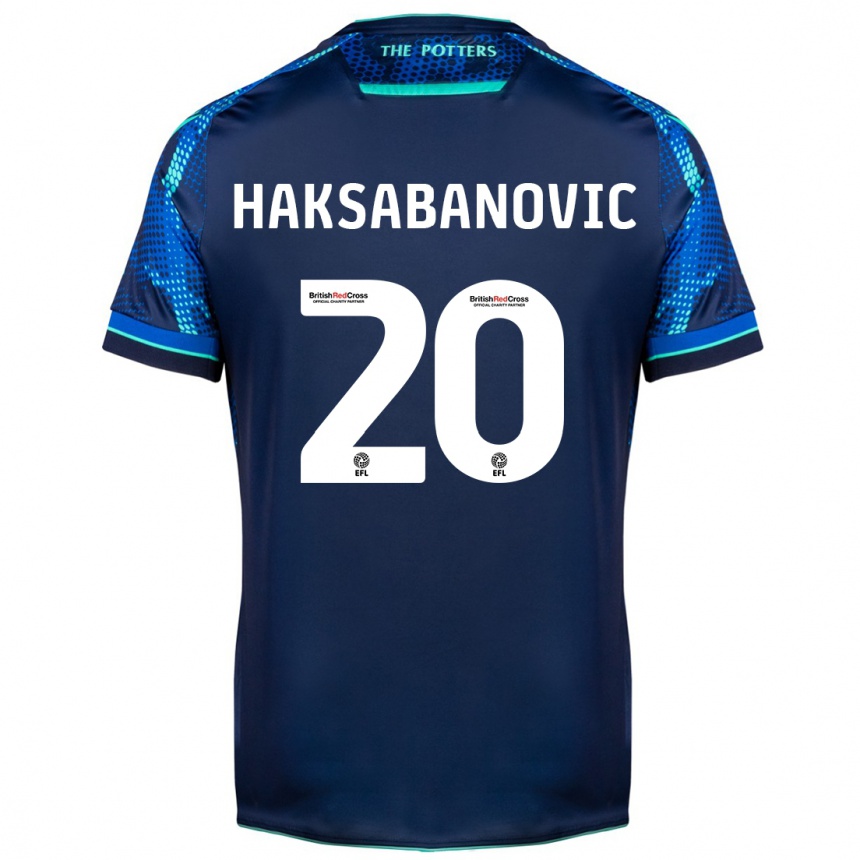 Women Football Sead Hakšabanović #20 Navy Away Jersey 2023/24 T-Shirt Canada