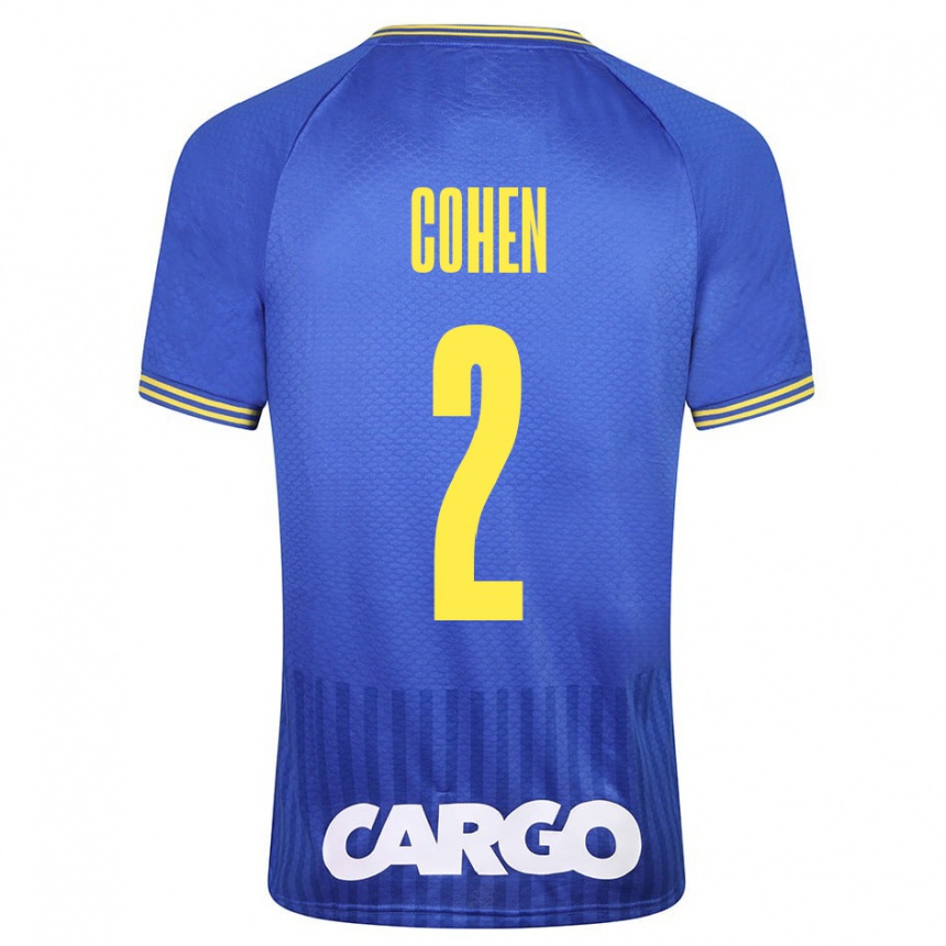 Women Football Avishay Cohen #2 Blue Away Jersey 2023/24 T-Shirt Canada