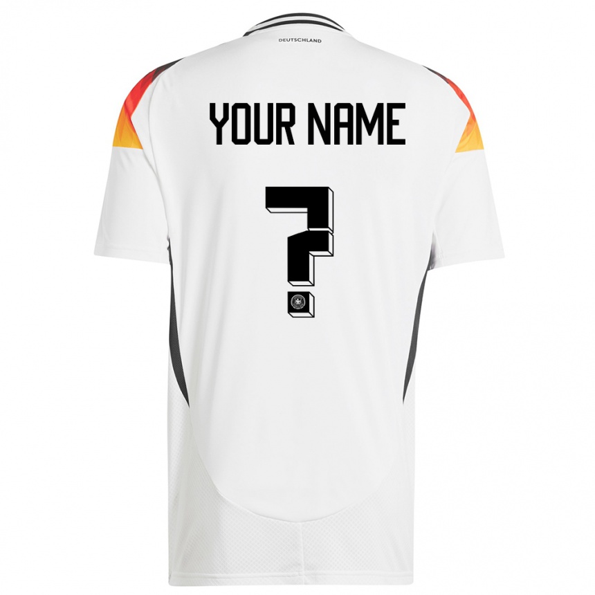 Kids Football Germany Your Name #0 White Home Jersey 24-26 T-Shirt Canada