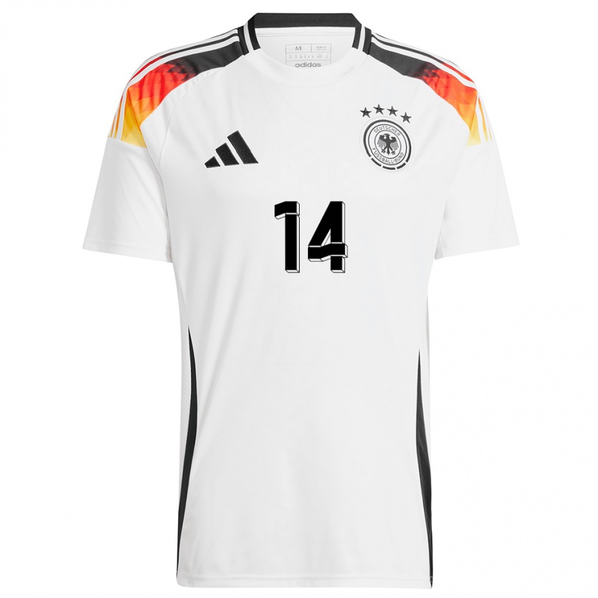 Kids Football Germany Marcel Wenig #14 White Home Jersey 24-26 T-Shirt Canada