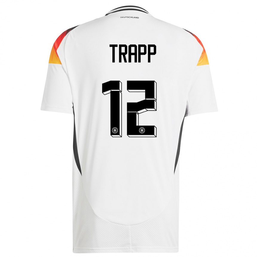 Kids Football Germany Kevin Trapp #12 White Home Jersey 24-26 T-Shirt Canada