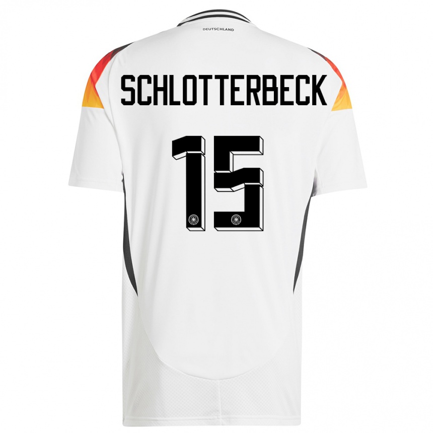 Kids Football Germany Nico Schlotterbeck #15 White Home Jersey 24-26 T-Shirt Canada