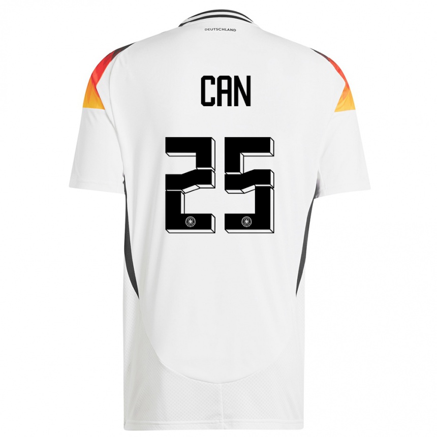 Kids Football Germany Emre Can #25 White Home Jersey 24-26 T-Shirt Canada