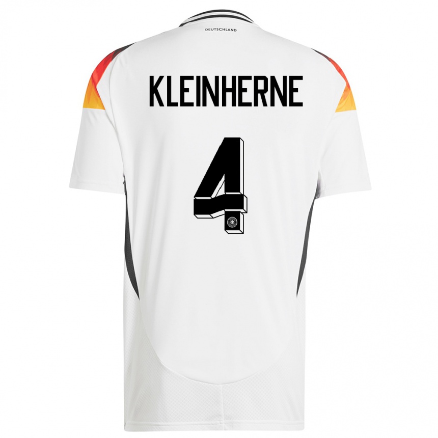 Kids Football Germany Sophia Kleinherne #4 White Home Jersey 24-26 T-Shirt Canada