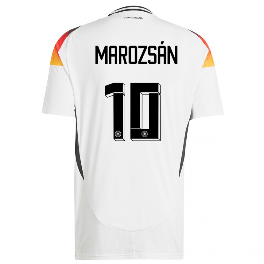 Kids Football Germany Dzsenifer Marozsan #10 White Home Jersey 24-26 T-Shirt Canada