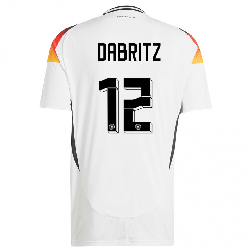 Kids Football Germany Sara Dabritz #12 White Home Jersey 24-26 T-Shirt Canada