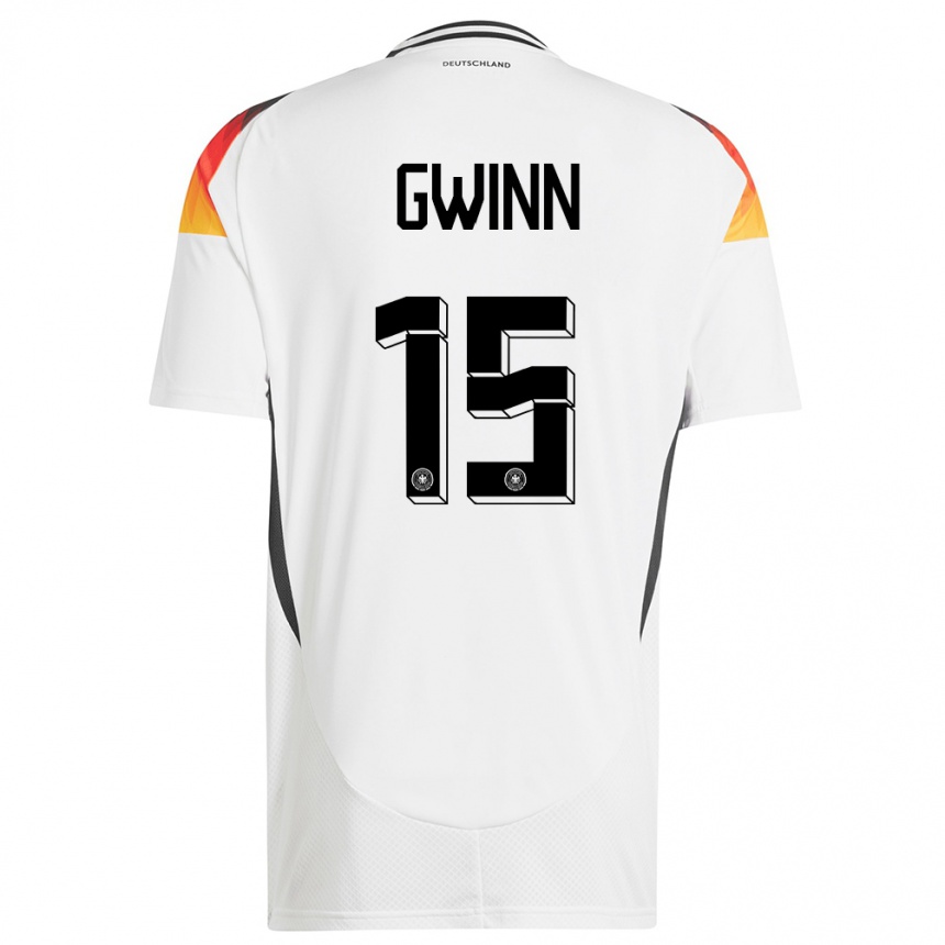 Kids Football Germany Giulia Gwinn #15 White Home Jersey 24-26 T-Shirt Canada