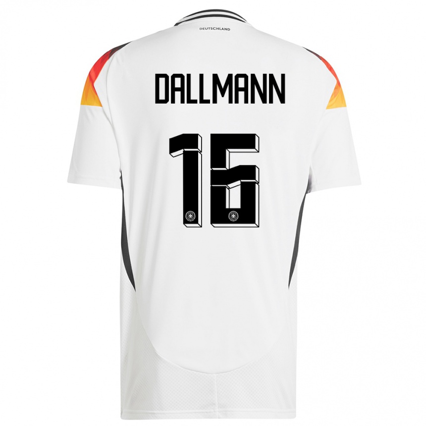 Kids Football Germany Linda Dallmann #16 White Home Jersey 24-26 T-Shirt Canada