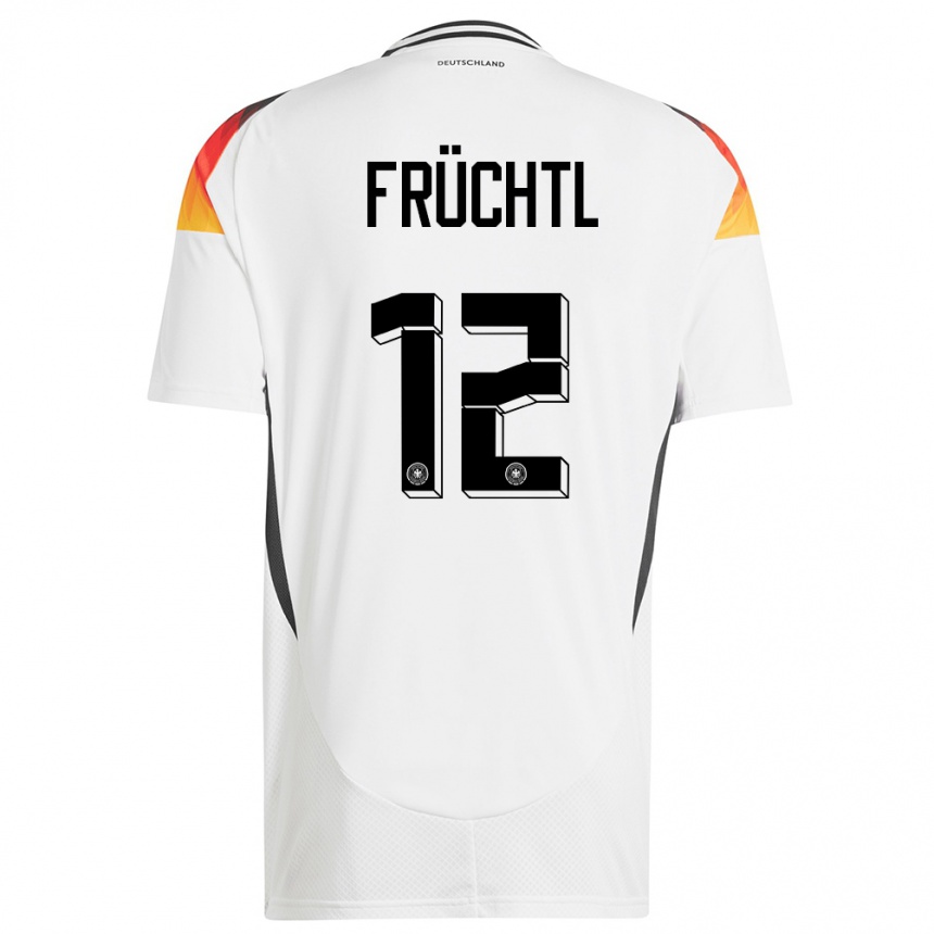 Kids Football Germany Christian Fruchtl #12 White Home Jersey 24-26 T-Shirt Canada