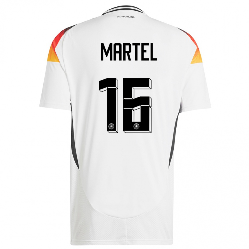 Kids Football Germany Eric Martel #16 White Home Jersey 24-26 T-Shirt Canada