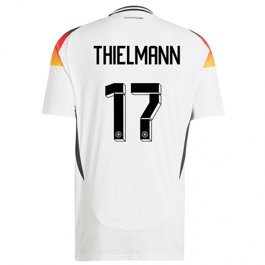 Kids Football Germany Jan Thielmann #17 White Home Jersey 24-26 T-Shirt Canada