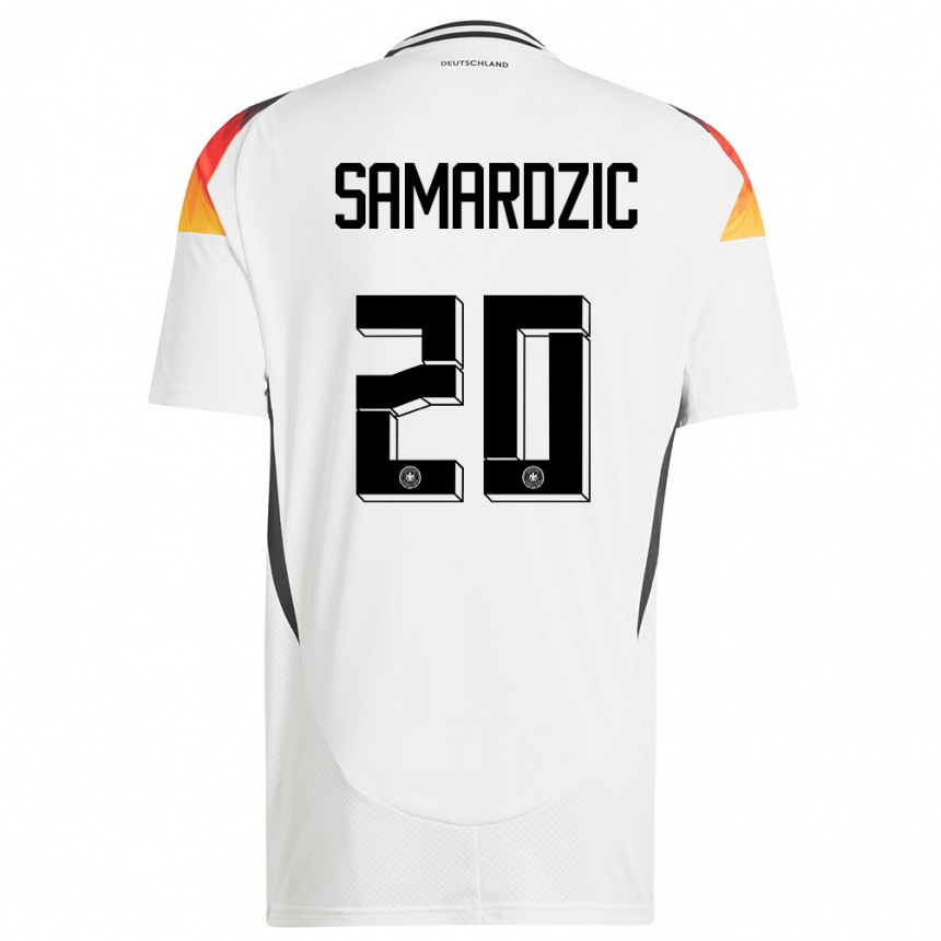 Kids Football Germany Lazar Samardzic #20 White Home Jersey 24-26 T-Shirt Canada