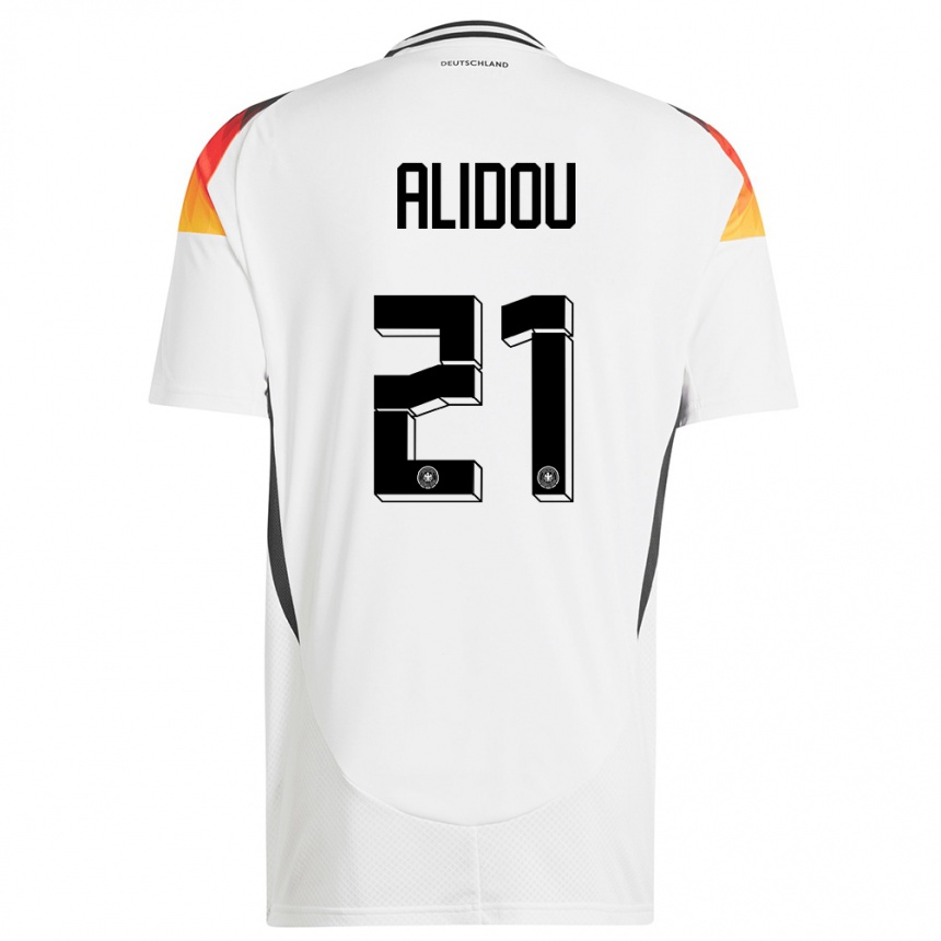 Kids Football Germany Faride Alidou #21 White Home Jersey 24-26 T-Shirt Canada