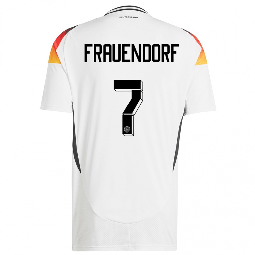 Kids Football Germany Melkamu Frauendorf #7 White Home Jersey 24-26 T-Shirt Canada