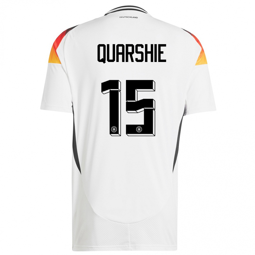 Kids Football Germany Joshua Quarshie #15 White Home Jersey 24-26 T-Shirt Canada