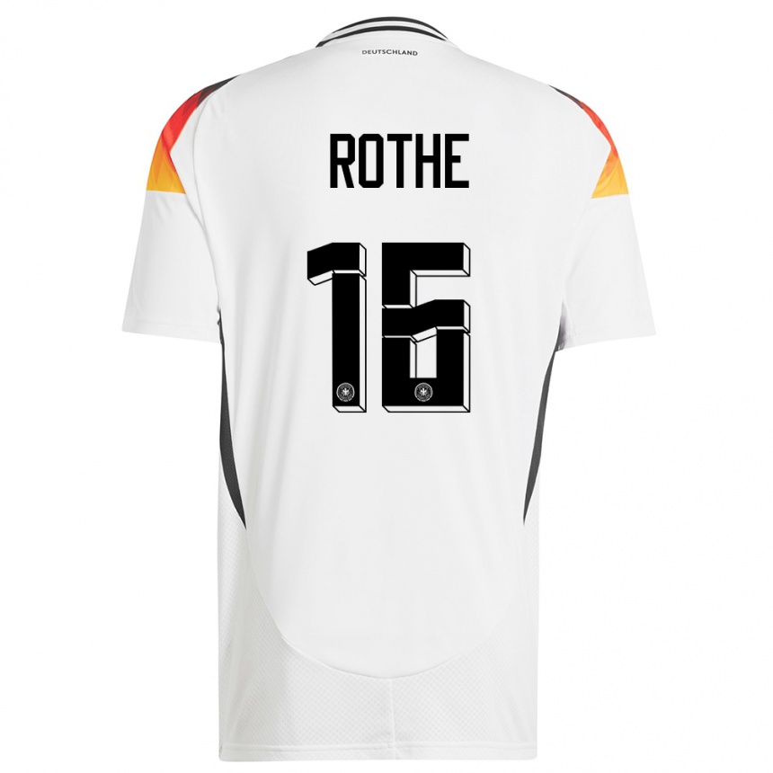 Kids Football Germany Tom Rothe #16 White Home Jersey 24-26 T-Shirt Canada