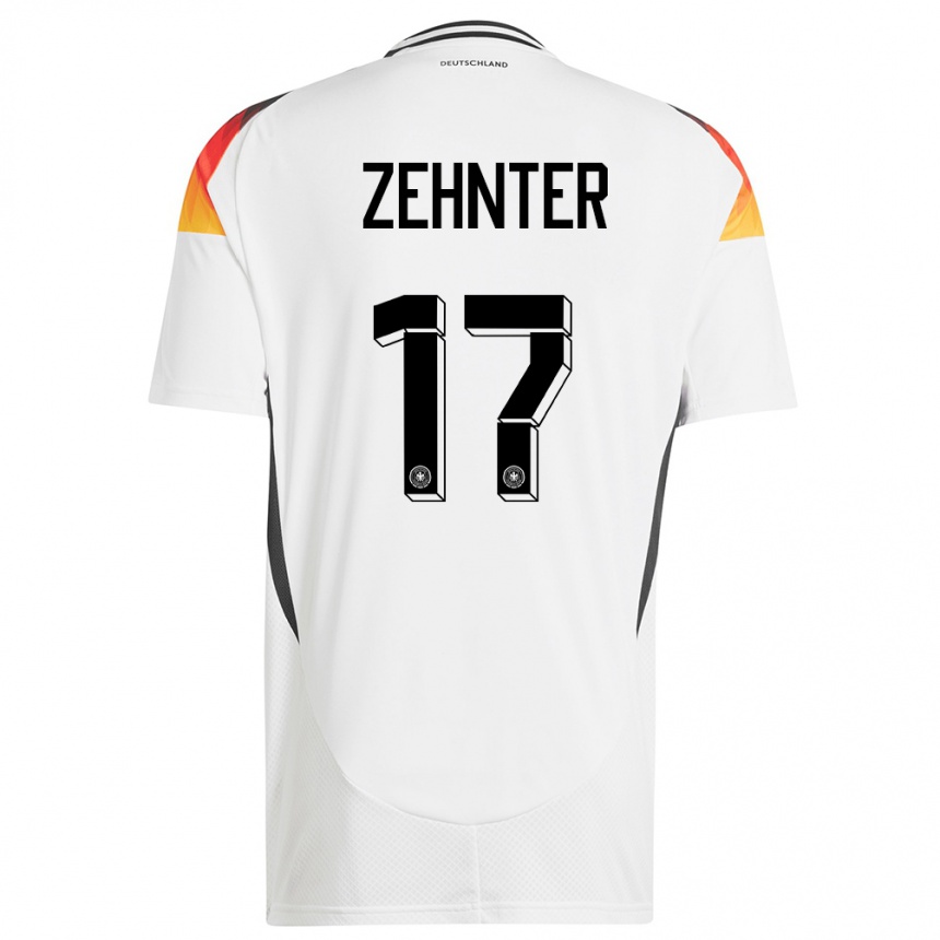 Kids Football Germany Aaron Zehnter #17 White Home Jersey 24-26 T-Shirt Canada