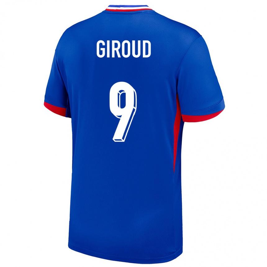 Kids Football France Olivier Giroud #9 Blue Home Jersey 24-26 T-Shirt Canada