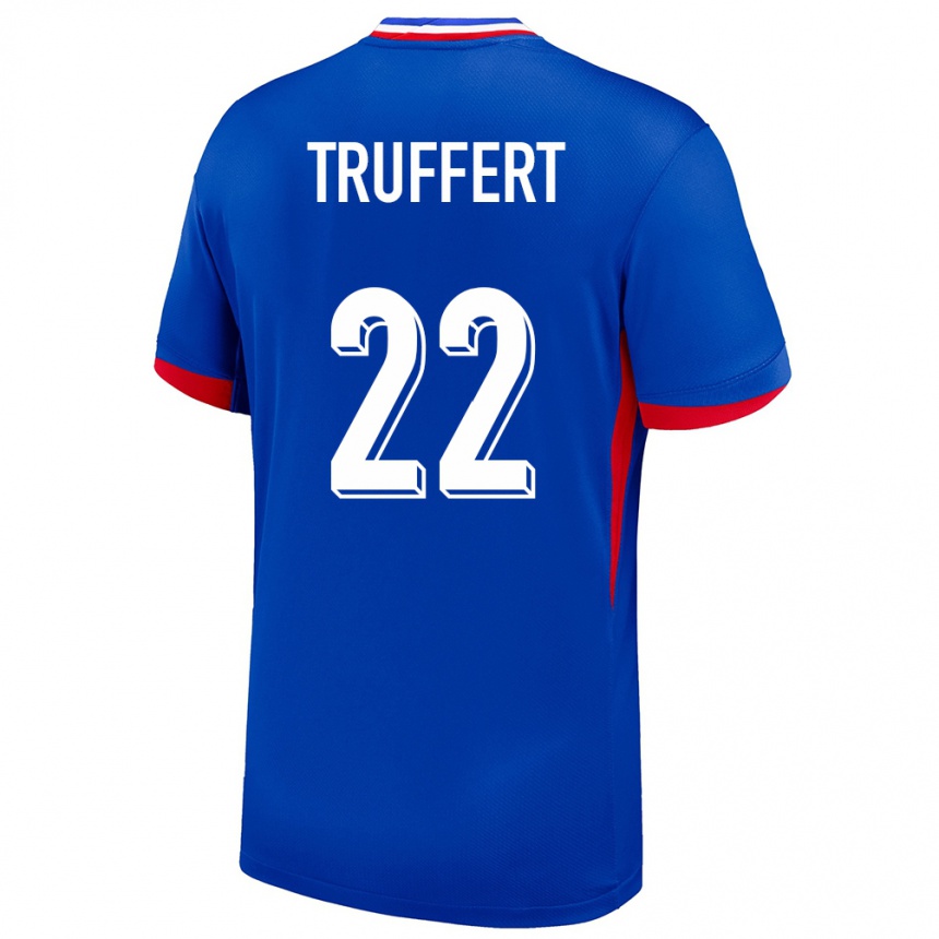 Kids Football France Adrien Truffert #22 Blue Home Jersey 24-26 T-Shirt Canada