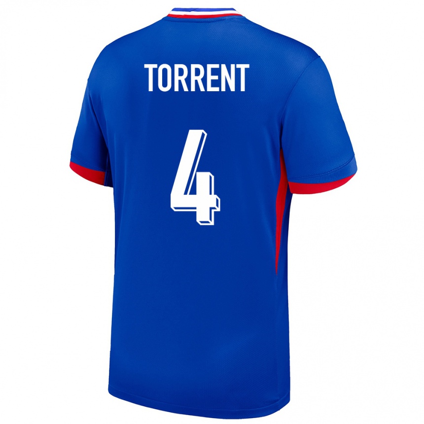 Kids Football France Marion Torrent #4 Blue Home Jersey 24-26 T-Shirt Canada