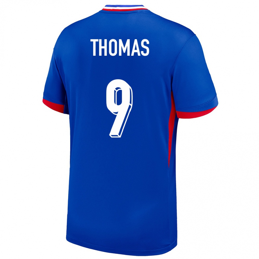 Kids Football France Lindsey Thomas #9 Blue Home Jersey 24-26 T-Shirt Canada