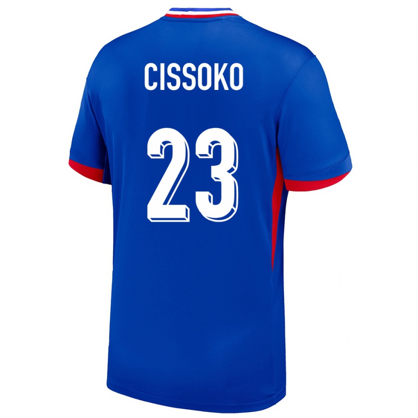 Kids Football France Hawa Cissoko #23 Blue Home Jersey 24-26 T-Shirt Canada