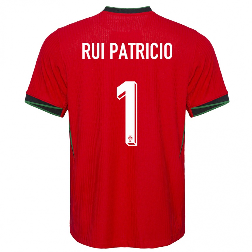 Kids Football Portugal Rui Patricio #1 Red Home Jersey 24-26 T-Shirt Canada