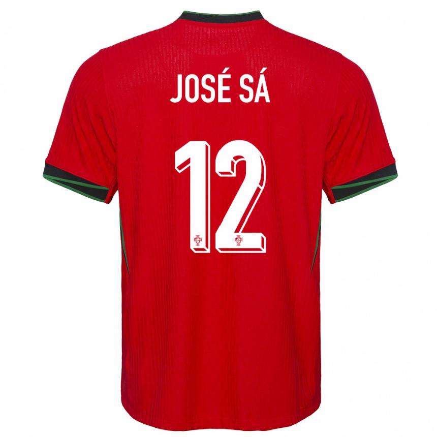 Kids Football Portugal Jose Sa #12 Red Home Jersey 24-26 T-Shirt Canada