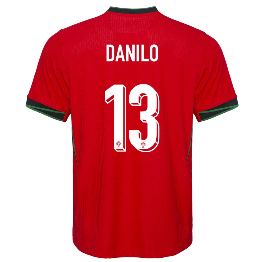 Kids Football Portugal Danilo Pereira #13 Red Home Jersey 24-26 T-Shirt Canada