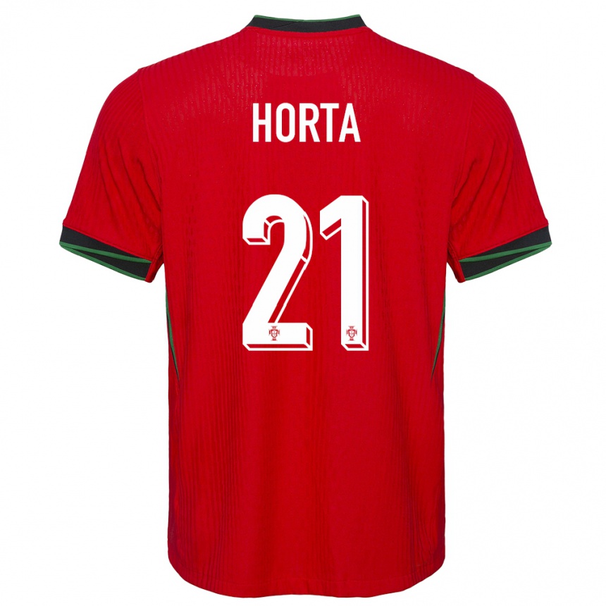 Kids Football Portugal Ricardo Horta #21 Red Home Jersey 24-26 T-Shirt Canada