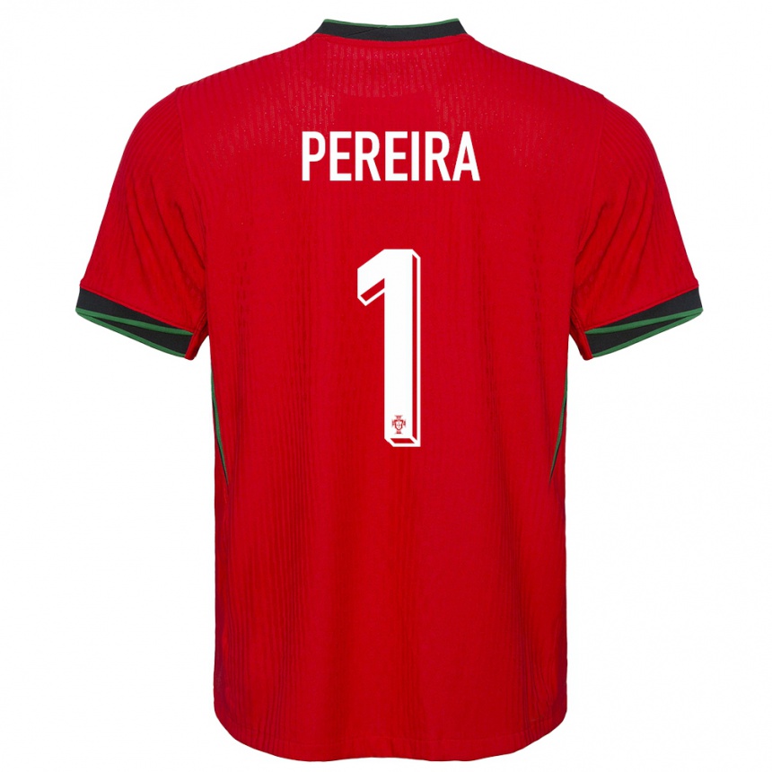 Kids Football Portugal Ines Pereira #1 Red Home Jersey 24-26 T-Shirt Canada