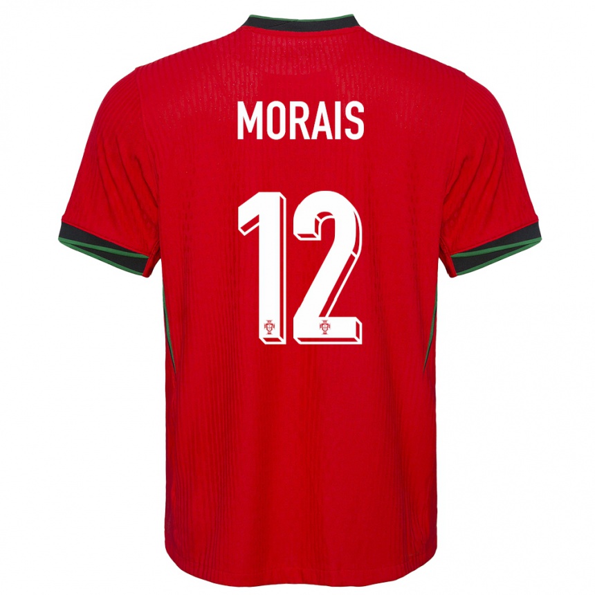 Kids Football Portugal Patricia Morais #12 Red Home Jersey 24-26 T-Shirt Canada