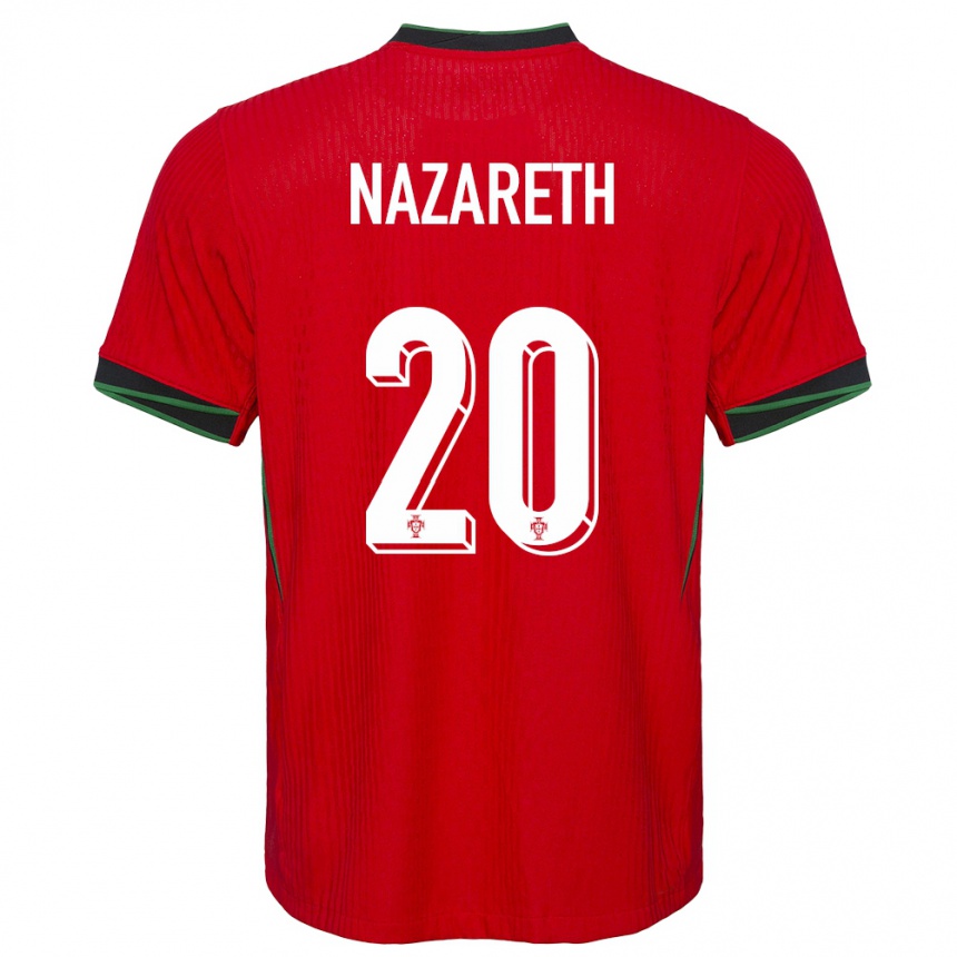 Kids Football Portugal Kika Nazareth #20 Red Home Jersey 24-26 T-Shirt Canada