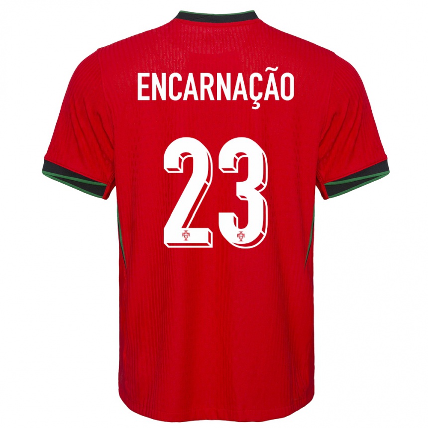 Kids Football Portugal Telma Encarnacao #23 Red Home Jersey 24-26 T-Shirt Canada