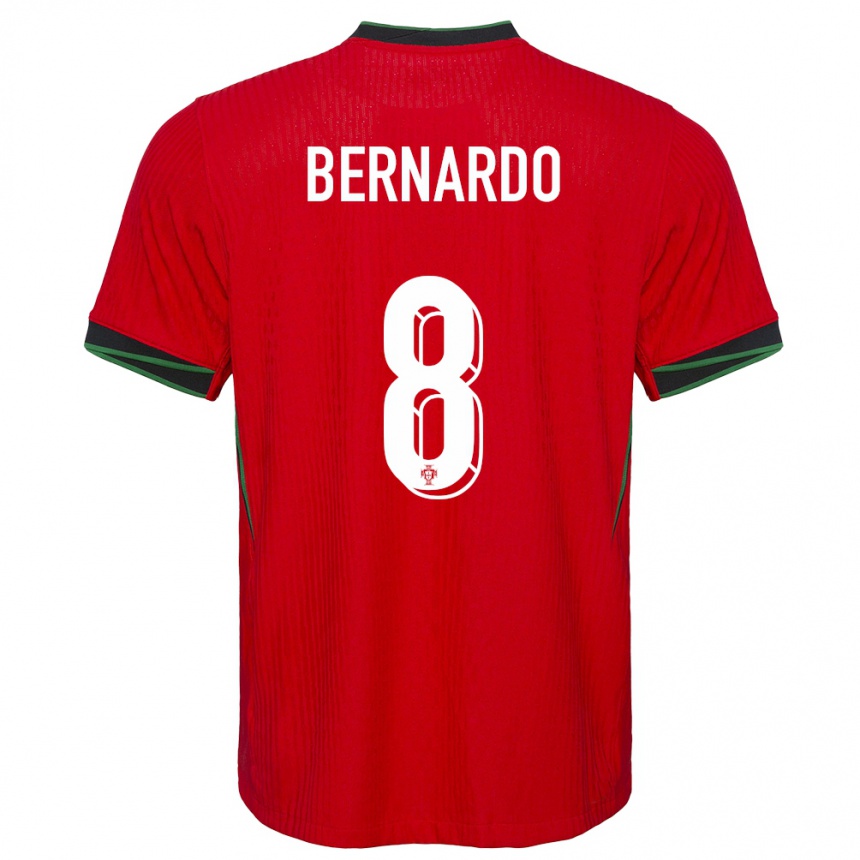 Kids Football Portugal Paulo Bernardo #8 Red Home Jersey 24-26 T-Shirt Canada