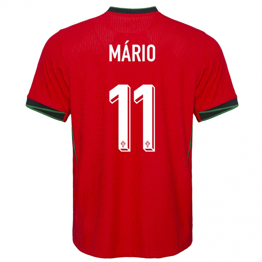 Kids Football Portugal Joao Mario #11 Red Home Jersey 24-26 T-Shirt Canada