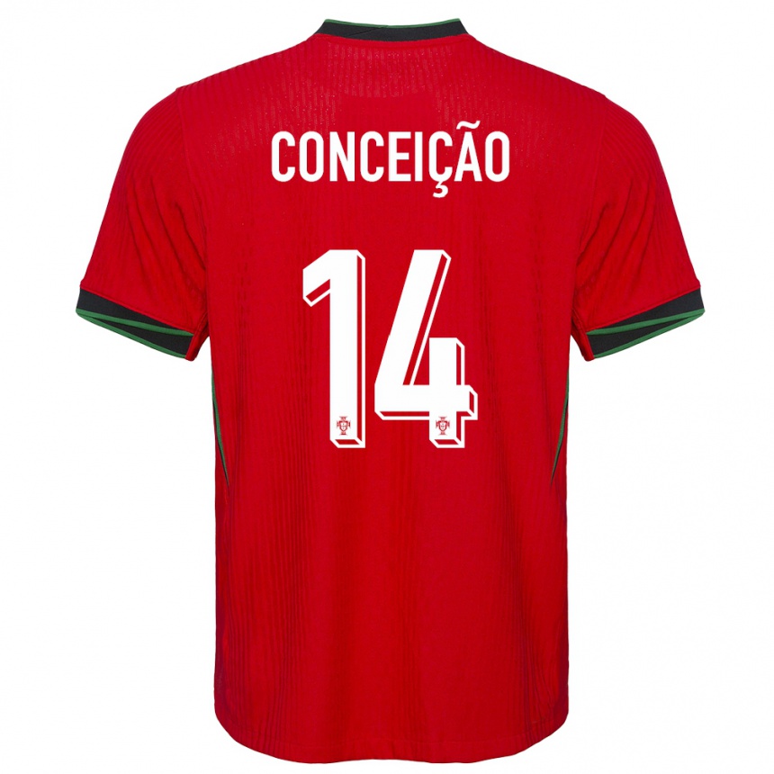 Kids Football Portugal Rodrigo Conceicao #14 Red Home Jersey 24-26 T-Shirt Canada